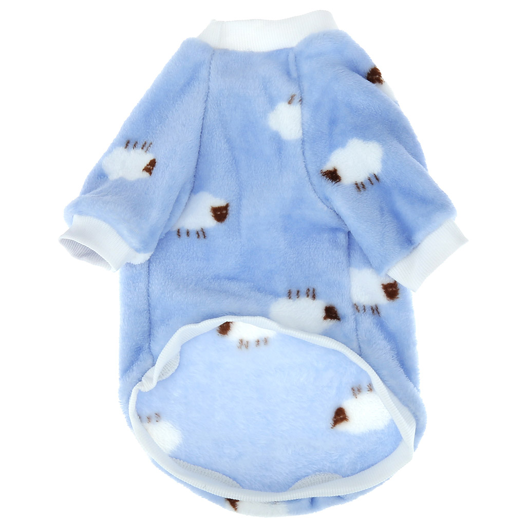 "Пэт тойс (Pet toys)" Одежда для собаки "Толстовка" "Овечка" р-р XL, длина спинки 36см/обхват груди 46см/обхват шеи 28см, цвет-голубой, плюш (100% полиэстер) (Китай)