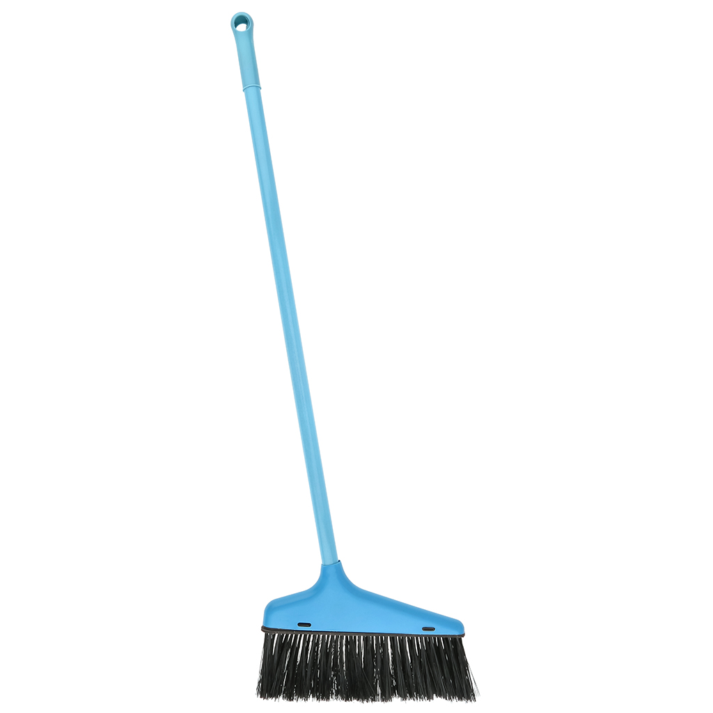 Комплект для уборки пластмассовый: совок 25,5х24,5х8,5см, рукоятка 64см, съемная, металл окрашенный + сметка 2,5х23,5см, рукоятка 63,5см, съемная, металл окрашенный, ворс 7,5см, "Краски", цвета в ассортименте: голубой, розовый, салатовый, пудровый, м