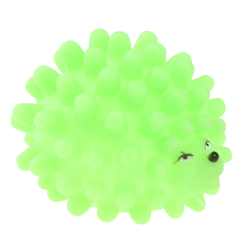 Игрушка для собаки "Ежик" 6,2х6х4,5см, с пищалкой, ПВХ, с шипами, цвета микс (ярко-оранжевый, зеленый, темно-розовый), "Пэт тойс (Pet toys)" (Китай)