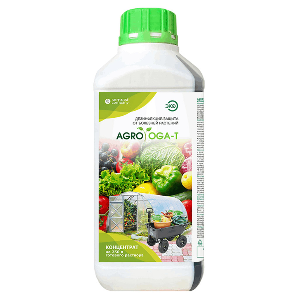 Средство для дезинфекции/защиты от болезней растений "AgroYoga-T" 300мл, "Somrast" (Россия)