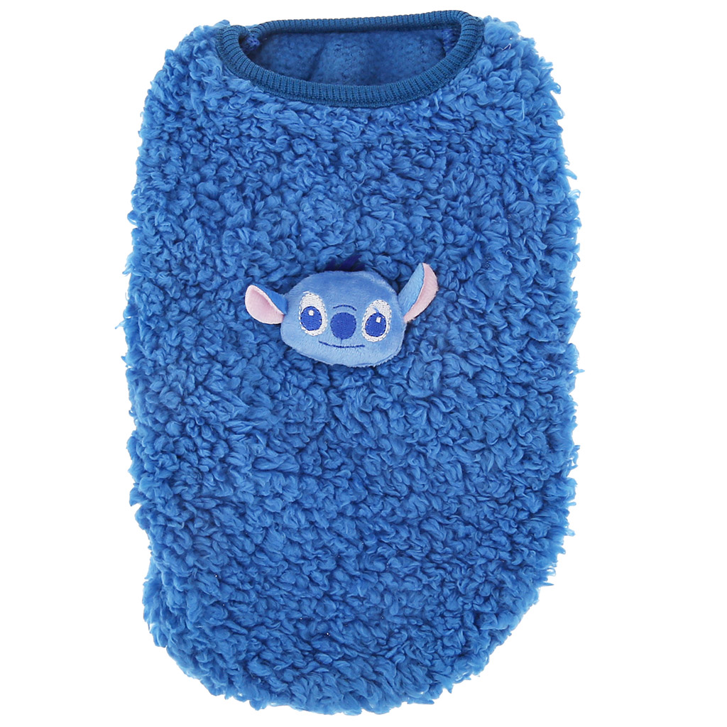 "Пэт тойс (Pet toys)" Одежда для собаки "Жилетка" с декором - коала, р-р L, длина спинки 28см/обхват груди 36см/обхват шеи 20см, цвет-синий, искусственный мех (100% полиэстер) (Китай)