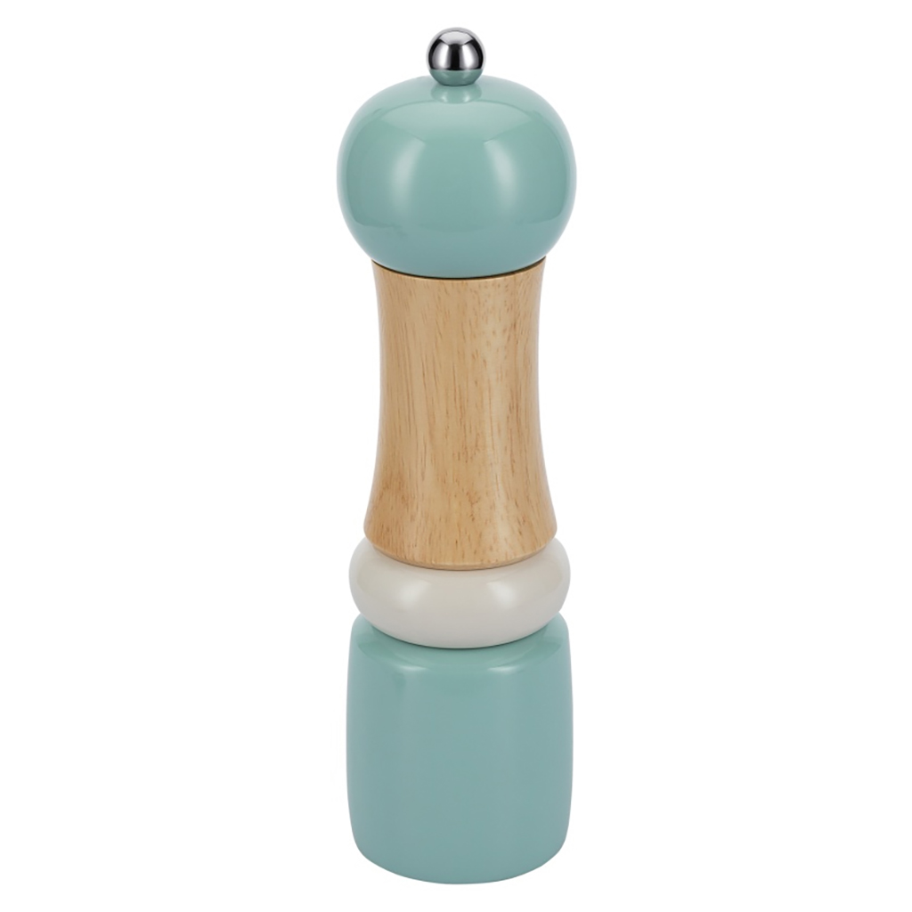 Измельчитель (мельница) для соли и перца "Linea AROMA" д6см, h21,3см, гевея, серо-голубой, "Regent" (Китай)