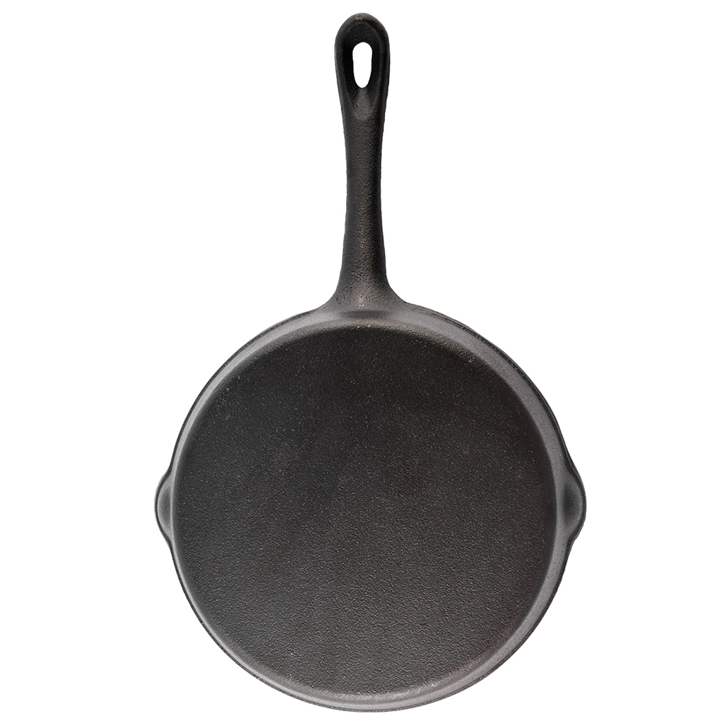 Сковорода чугунная д20см, h4,5см, длина 35,5см, литая ручка, "My Real Iron Cook" (Китай)