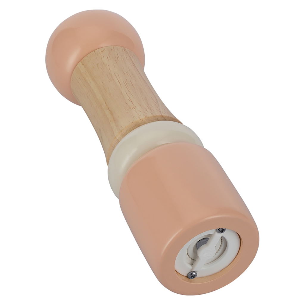 Измельчитель (мельница) для соли и перца "Linea AROMA" д6см, h21,3см, гевея, розовый, "Regent" (Китай)