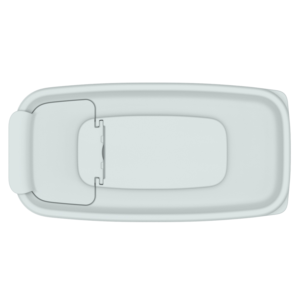 Контейнер для сыпучих продуктов пластмассовый 2,2л, 17х8,5х26,5см, полипропилен, серый (Россия)