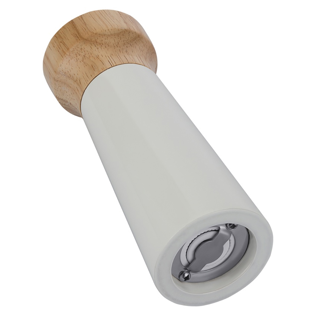 Измельчитель (мельница) для соли и перца "Linea AROMA" д5,6см, h16,5см, гевея, белый, "Regent" (Китай)