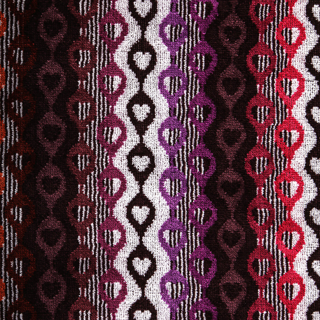 "Missoni-3006" Полотенце махровое 70х140см, плотность 375гр/м2, 100% хлопок, сиреневый, Bolangde (Китай)