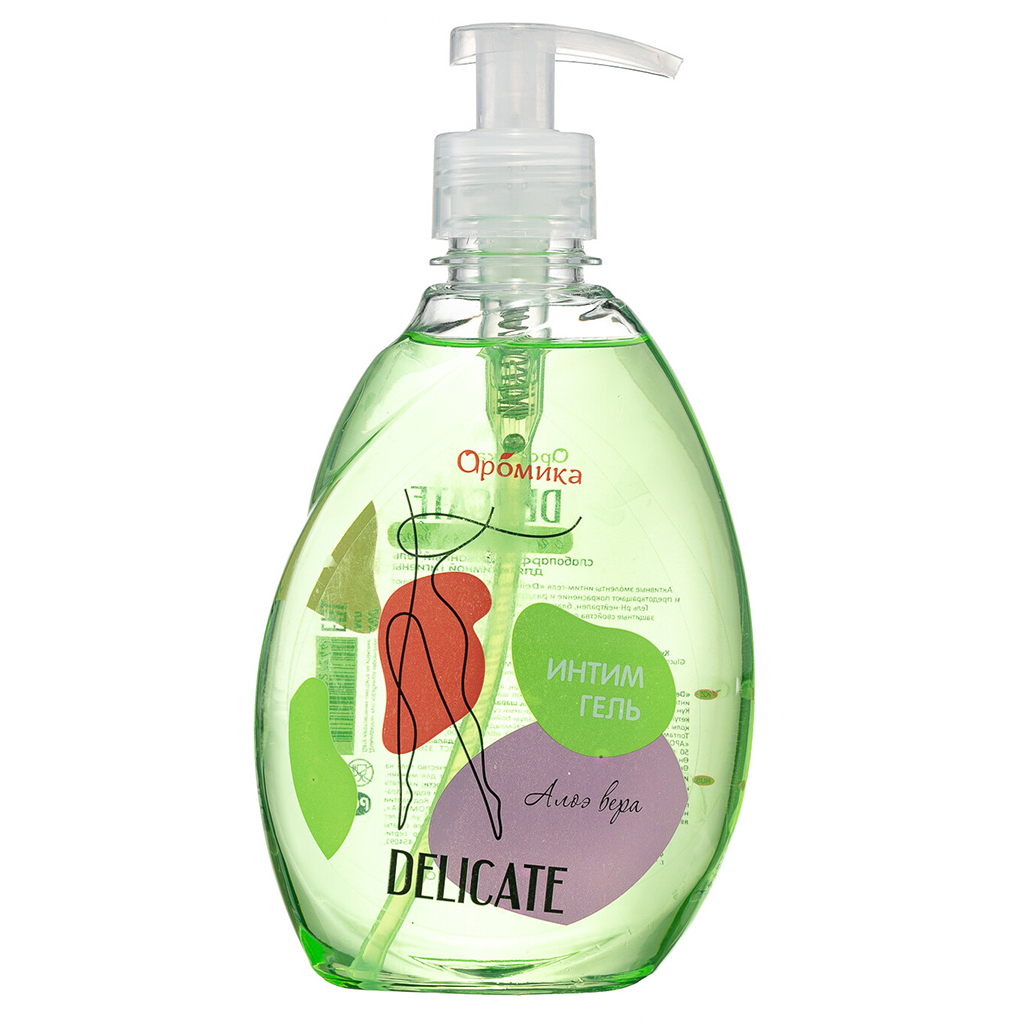 Гель для интимной гигиены "Delicate" 400мл, 8х5,5х17см, алоэ вера (Казахстан)