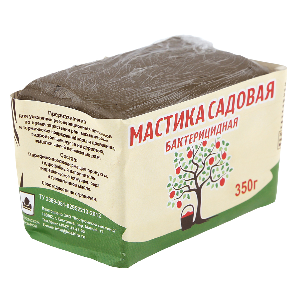 Средство для растений "Мастика садовая" 0,35кг, 9х6х5см, бактерицидная (Россия)