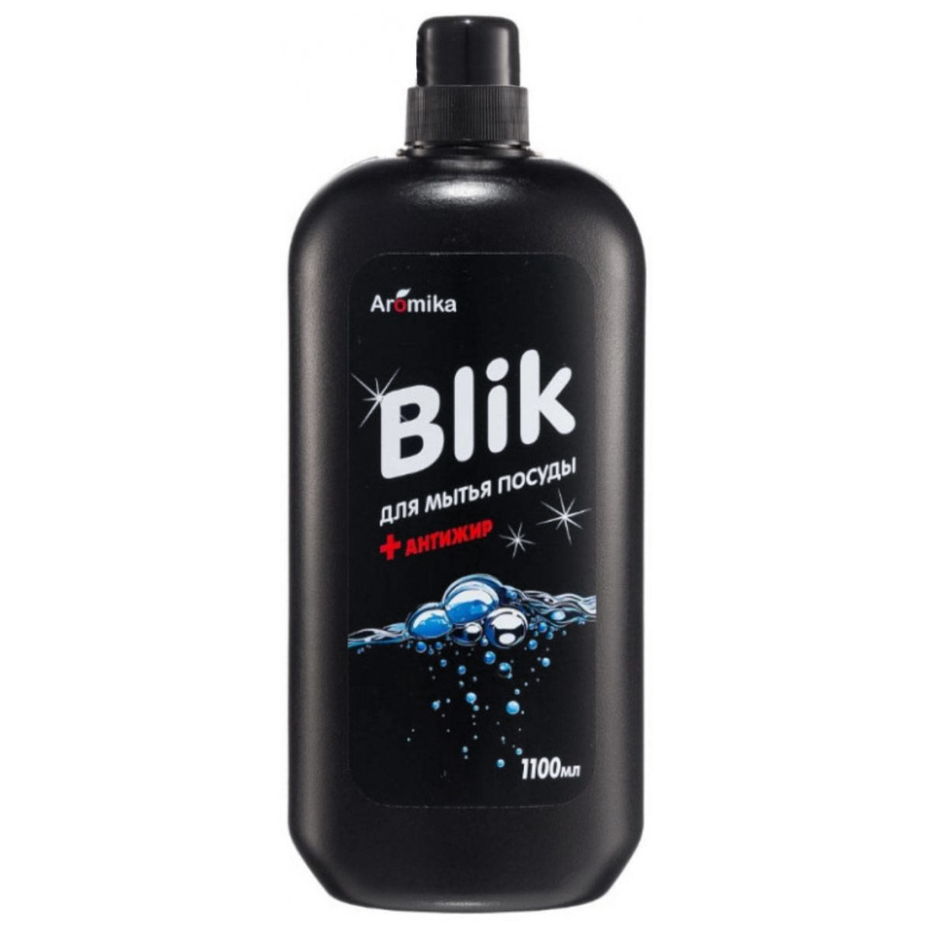Средство для мытья посуды "Blik" 1,1л, 10х7х24,5см, антижир (Казахстан)