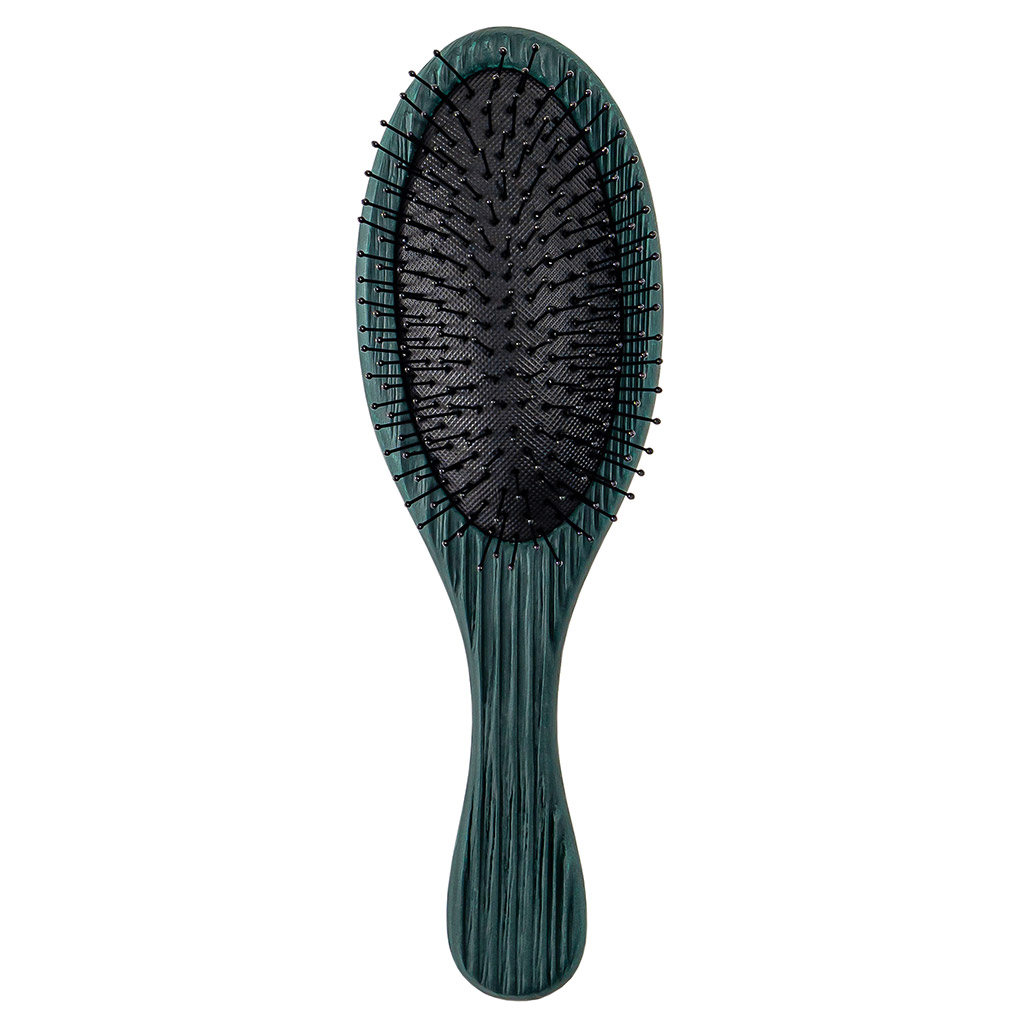 Расческа массажная "Lei" 26,5х7,5х4см, серия "Green", с брашировкой, дерево, пластиковые зубцы (Россия)