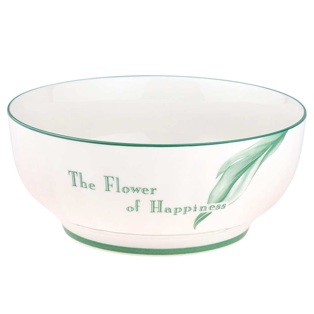 НЕСОРТ 107327 "Зе Флауэр оф Хепинис (The Flower of Happiness)" Салатник фарфоровый 1,7л, д20,3х8,7см, с деколью, отводка (Китай) с одного бока темные точки. Товар возврату и обмену не подлежит.