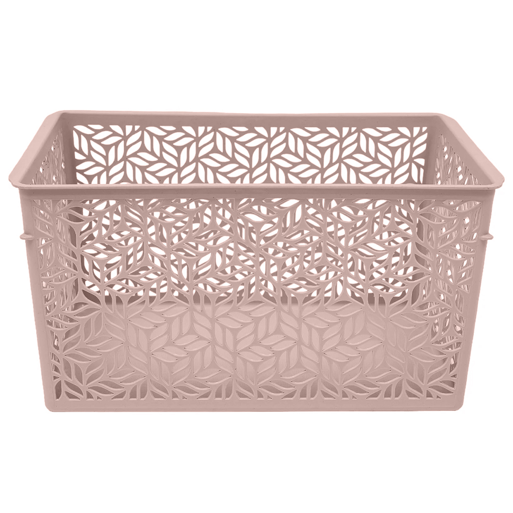 Корзина пластмассовая для хранения "Linden" 6,7л, 29х19х15см, универсальная, полипропилен, бежевый (Россия)