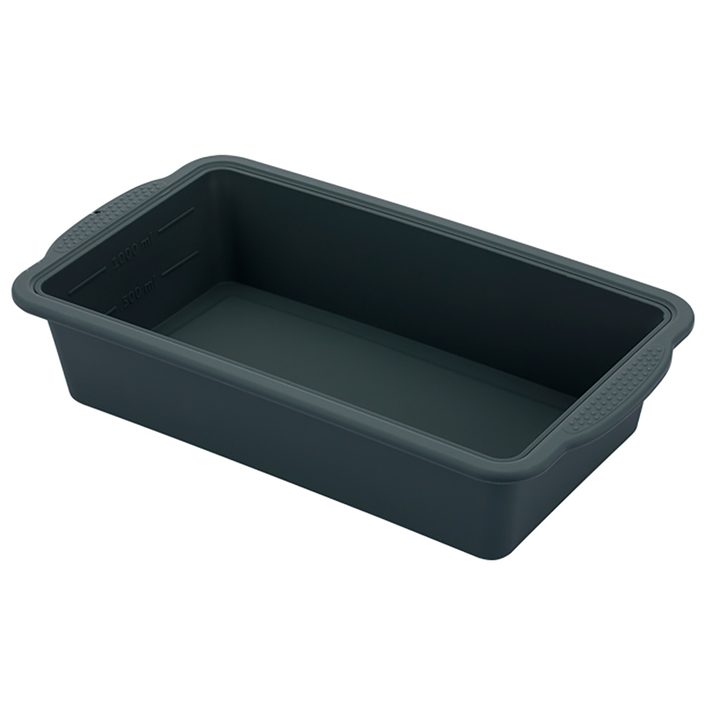 Противень силиконовый "Linea Silicone" 26х14,7х5,5см, с металлическим каркасом, прямоугольный, синий, "Regent" (Китай)