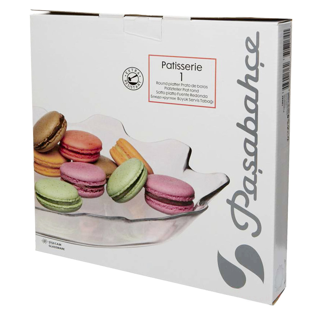 "Патиссэри (Patisserie)" Блюдо стеклянное д32см, h5,2см, цветная коробка, Pasabahce (Россия)