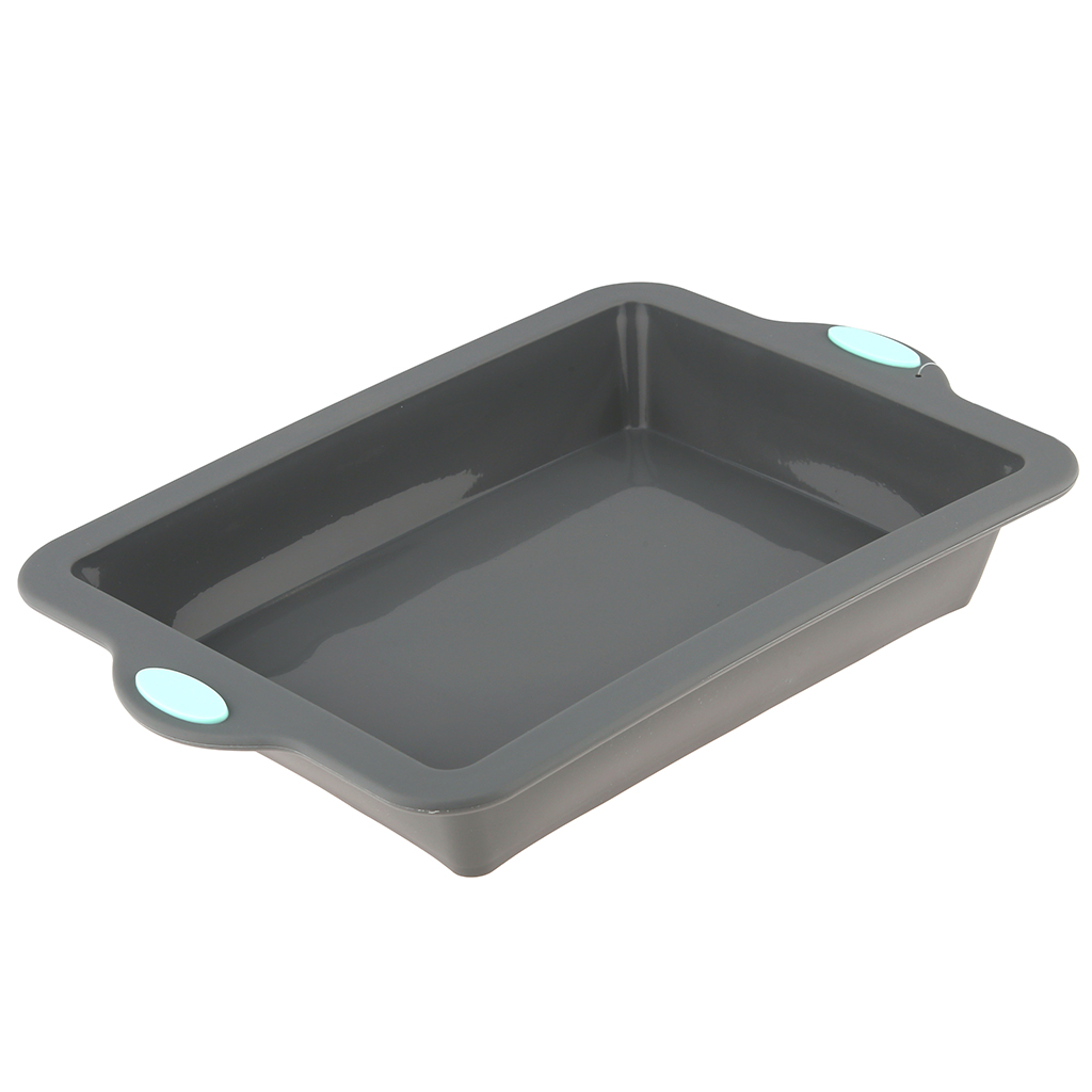 Противень силиконовый "Linea Silicone" 33х22х5,3см, с металлическим каркасом, прямоугольный, глубокий, "Regent" (Китай)