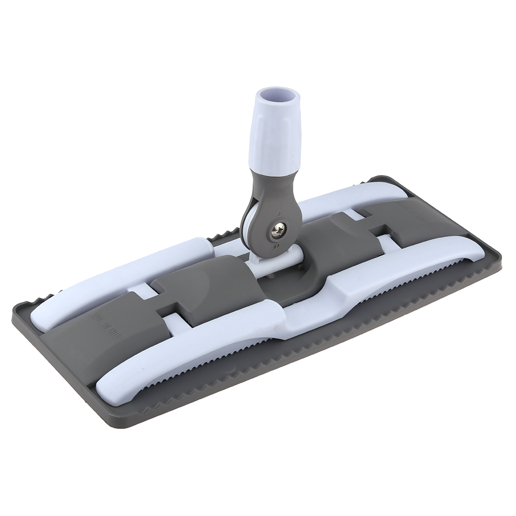 Швабра паркетная "Европа+" насадка-тряпка микрофибра 14х34см, прижимной механизм, съемная, рукоятка нерж. раздвижная 67,5-89см + запасная насадка-тряпка 37х22,5см, серый (Китай)