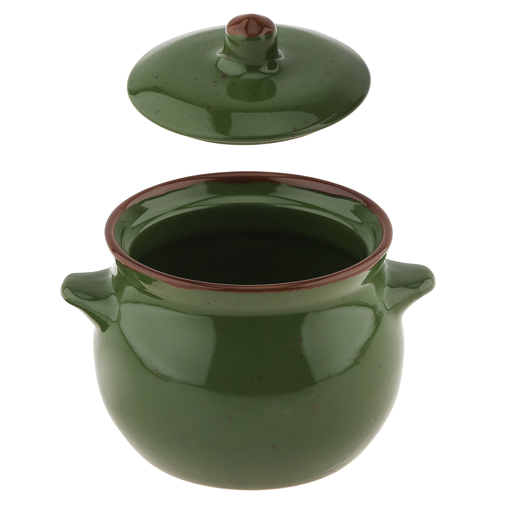 "Punto Verde" Горшок для запекания фарфоровый "Пиканто" 0,6л, д11см, h11,5см (Россия)
