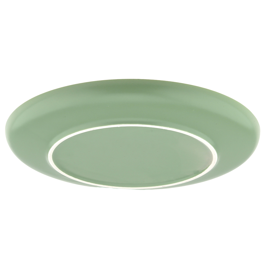 "Эстетик" Тарелка мелкая фарфоровая д203мм, h23мм, плоская, зеленый (Китай)