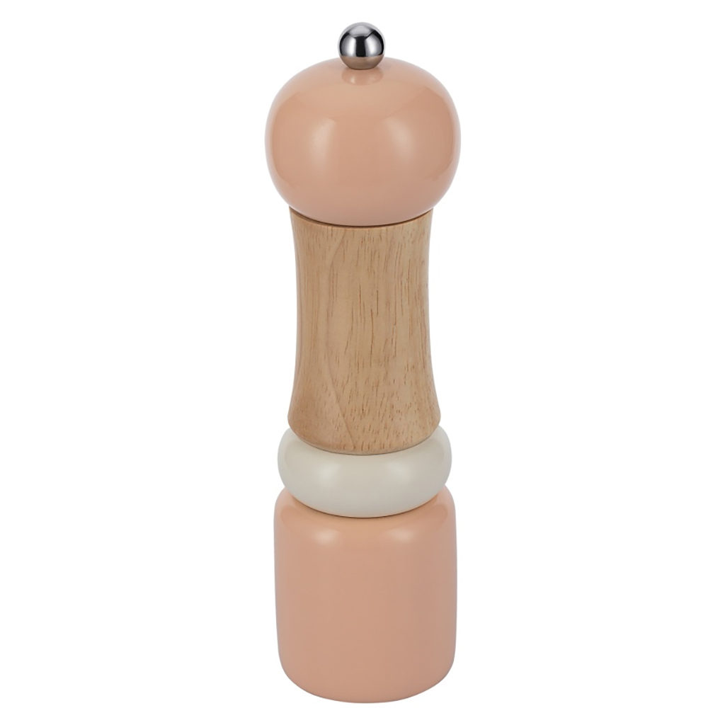 Измельчитель (мельница) для соли и перца "Linea AROMA" д6см, h21,3см, гевея, розовый, "Regent" (Китай)