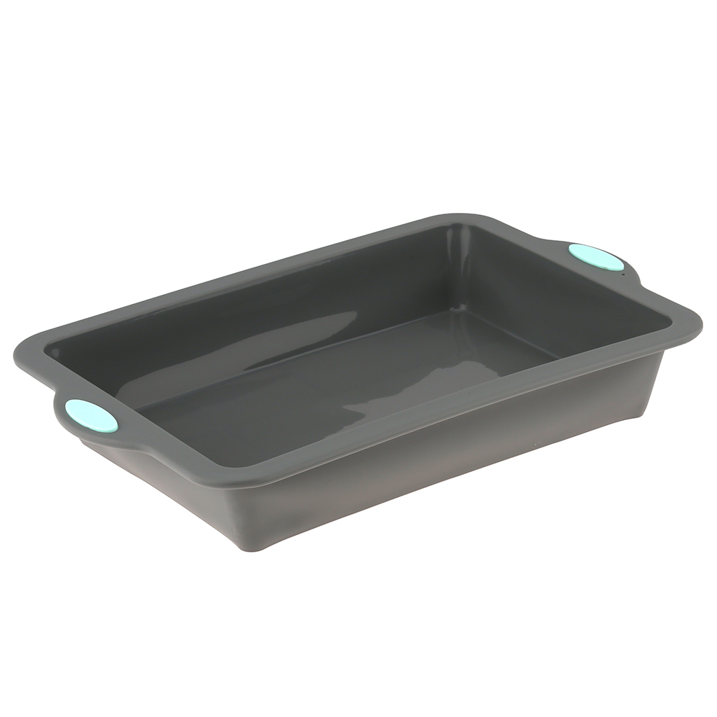 Противень силиконовый "Linea Silicone" 38х25х5,9см, с металлическим каркасом, прямоугольный, глубокий, "Regent" (Китай)