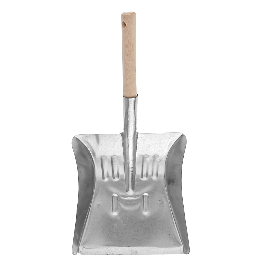 Совок оцинкованный 47х21,7х4,5см, универсальный, деревянная ручка (Россия)