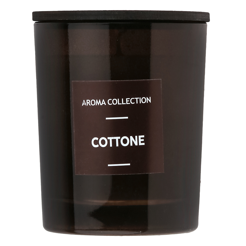 Свеча "Incense" д7см, h9см, ароматическая "Cotton", в стеклянном стакане, время горения 32 часа (Россия)