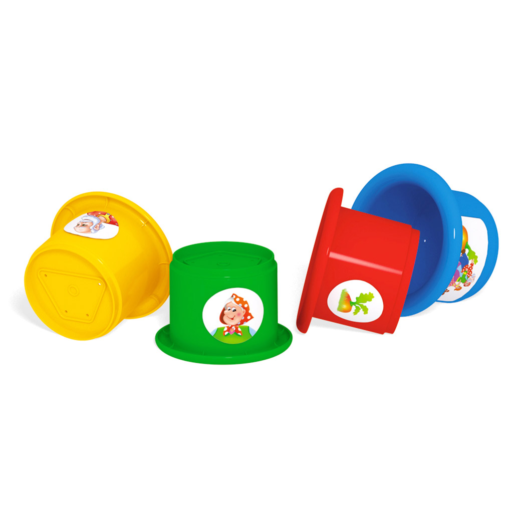 Игрушка "Пирамидка "Репка" 12,5х6х19см, полистирол, в сетке, "Stellar" (Россия)