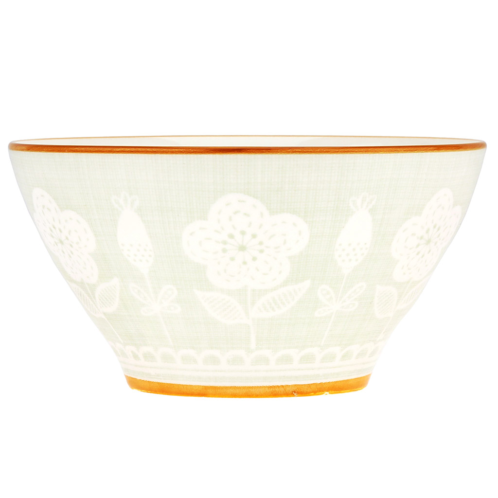 "Оливия" Пиала фарфоровая 320мл, д11,8х6,2см, с деколью, отводка (Китай)