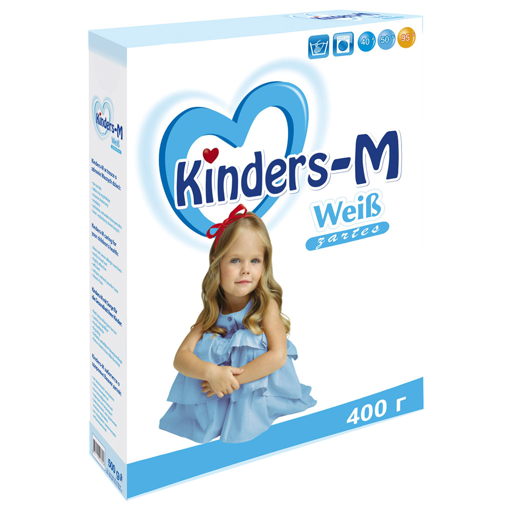 Стиральный порошок "Kinders-M Weiß" 400г (Беларусь)