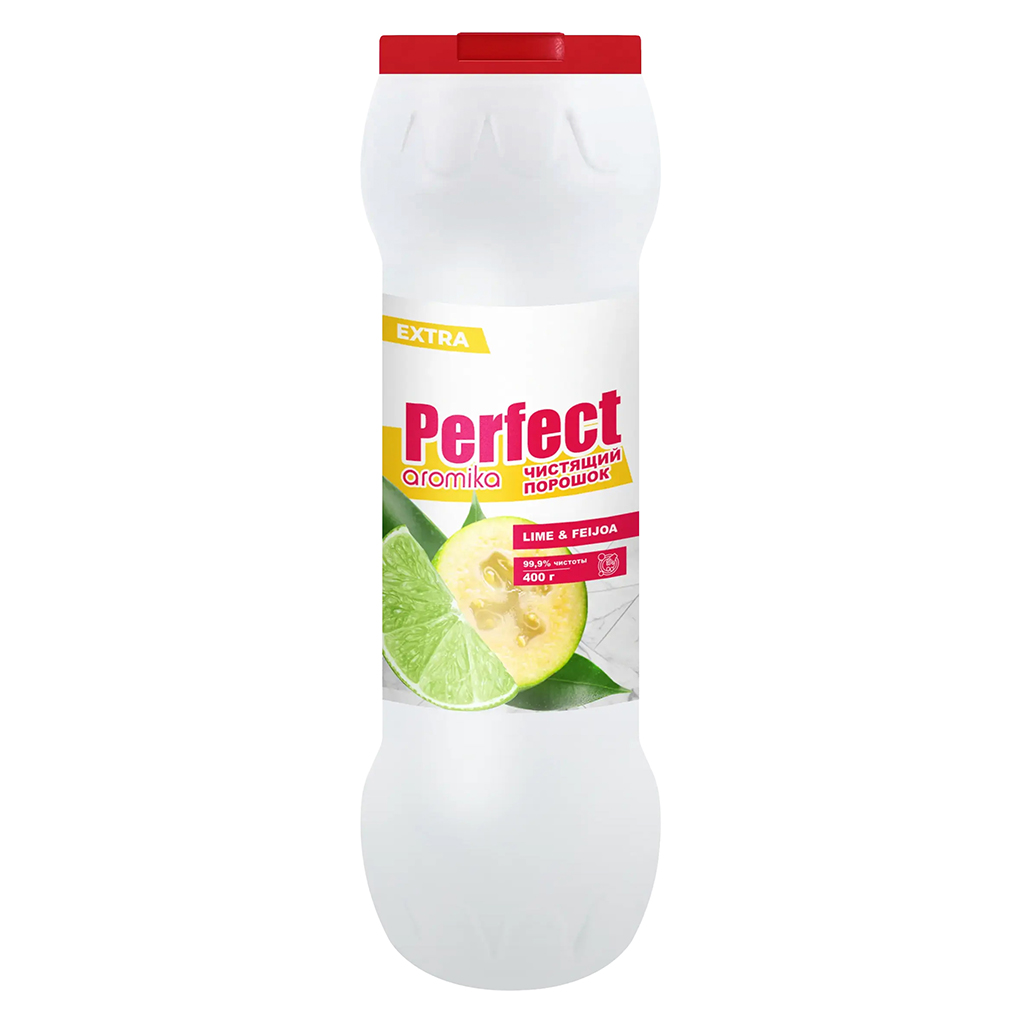 Чистящий порошок для кухни "Perfect" 400г, 6х6х20см, удаляет жир, нагар, известковый налёт, лайм и фейхоа (Казахстан)