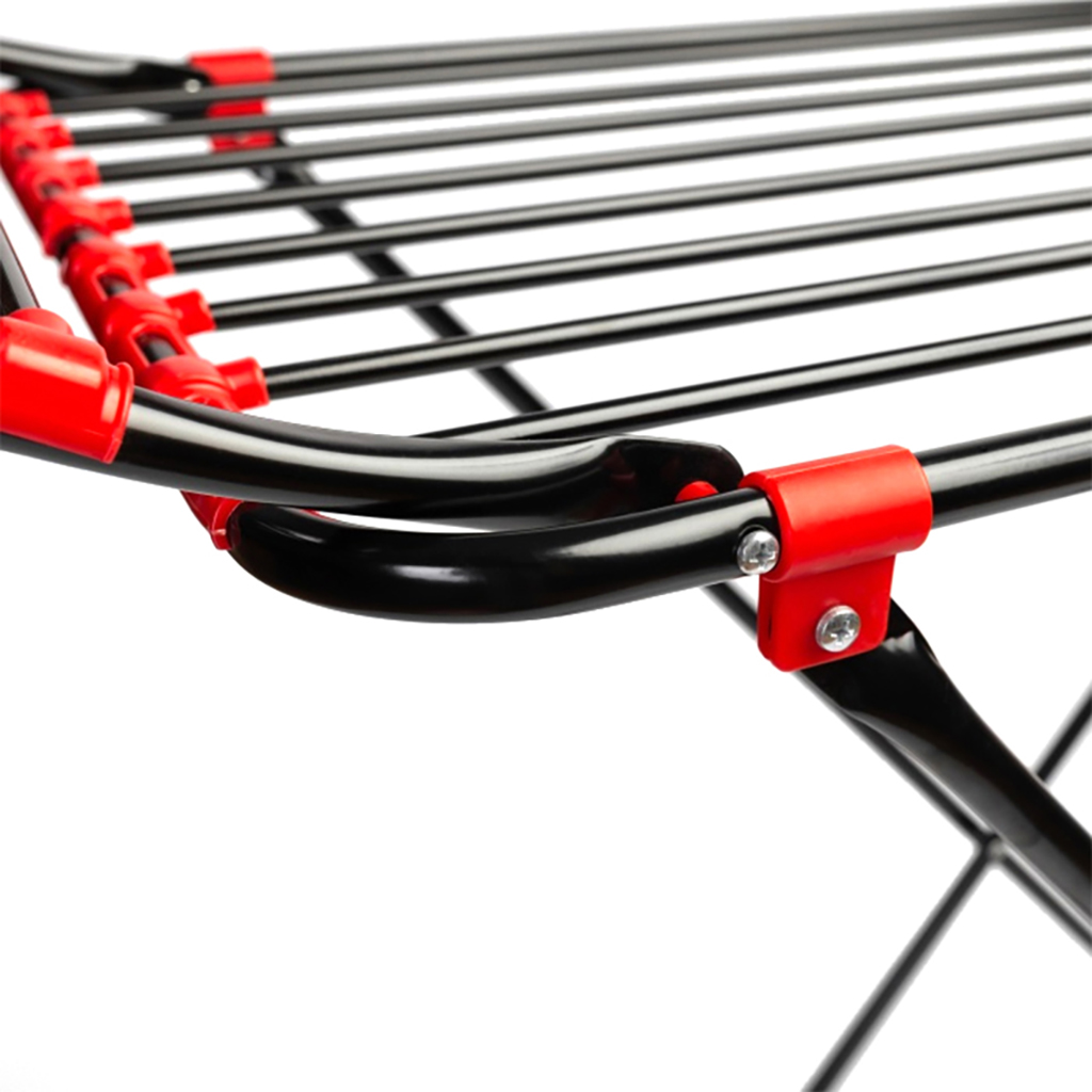Сушилка для белья напольная "Adel", длина сушильного полотна 17,5м, черный, Perilla (Узбекистан)
