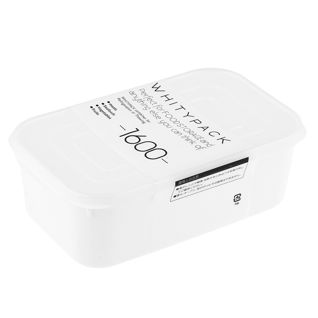 Контейнер для заморозки продуктов пластмассовый "Морозко" 1,6л, 22х13х8см, полипропилен, с крышкой п/э, белый (Китай)