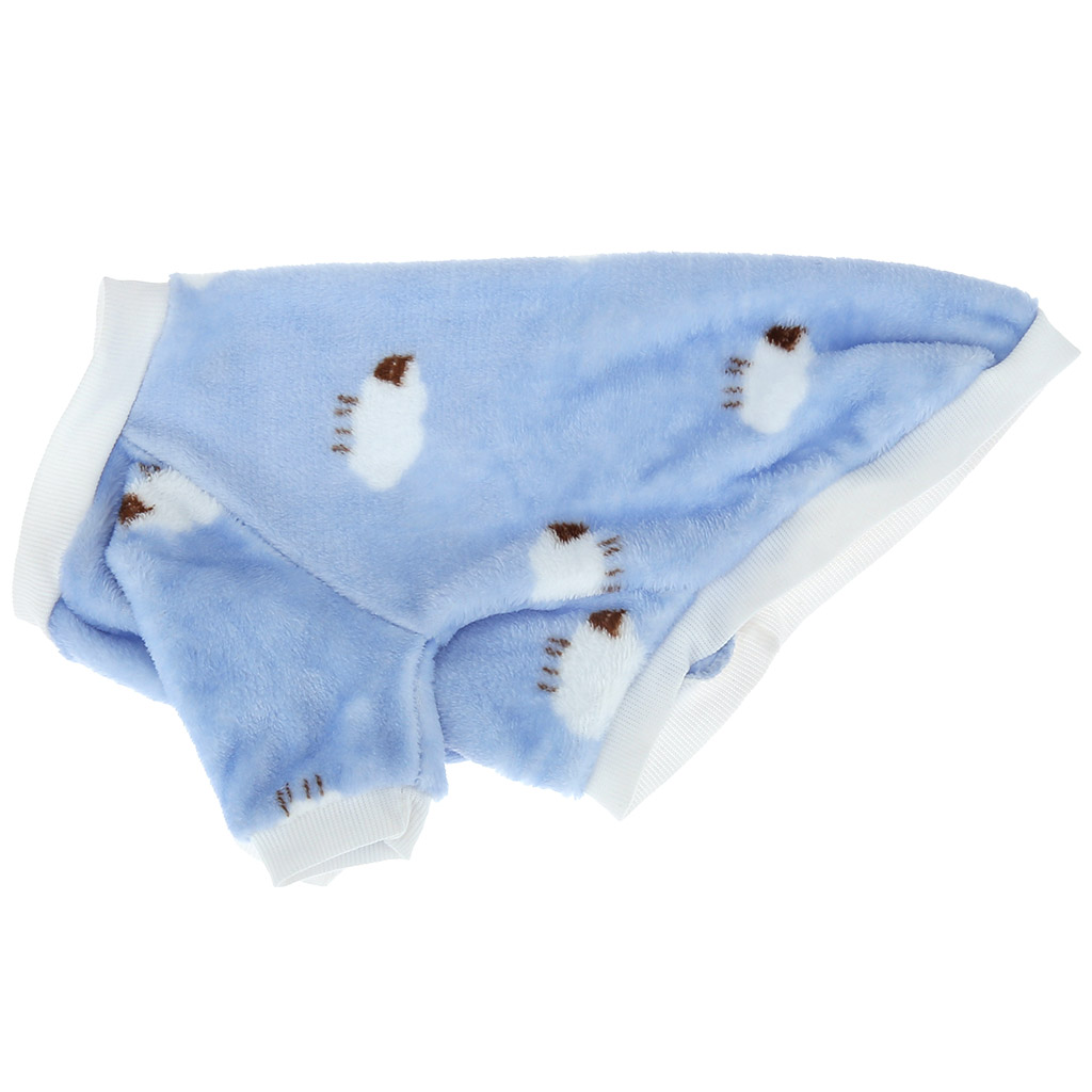 "Пэт тойс (Pet toys)" Одежда для собаки "Толстовка" "Овечка" р-р 2XL, длина спинки 40см/обхват груди 50см/обхват шеи 32см, цвет-голубой, плюш (100% полиэстер) (Китай)