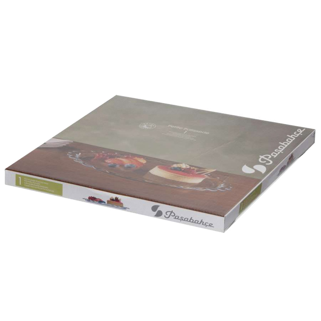 "Патиссэри (Petite Patisserie)" Блюдо стеклянное д26,5см, цветная коробка, Pasabahce (Турция)