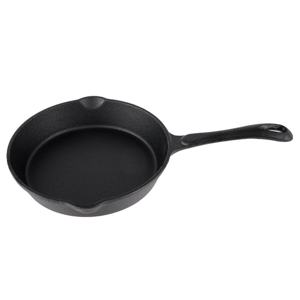 Сковорода чугунная д16см, h3,5см, длина 31,5см, литая ручка, "My Real Iron Cook" (Китай)