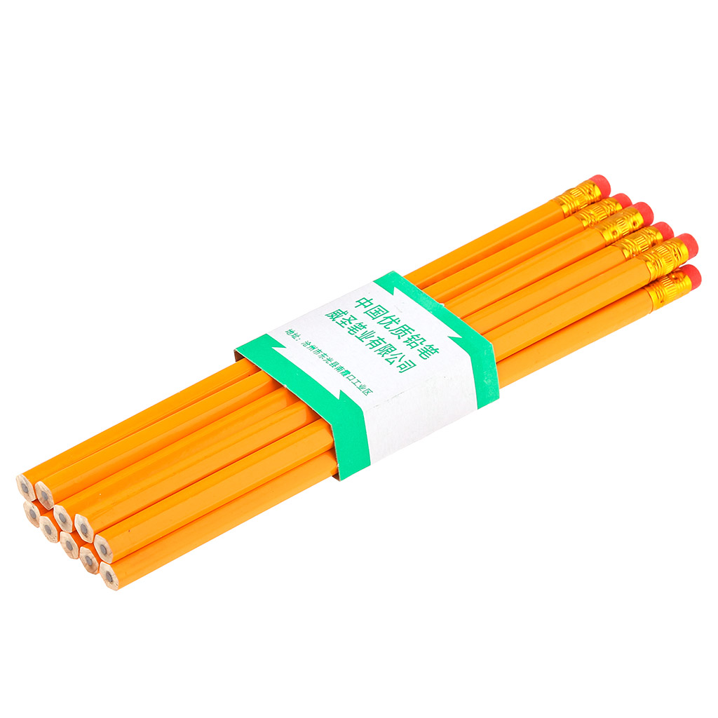 Карандаш HB с ластиком незаточенный шестигранный 18,9х0,7х0,7см (ДМ) мин.заказ 10шт