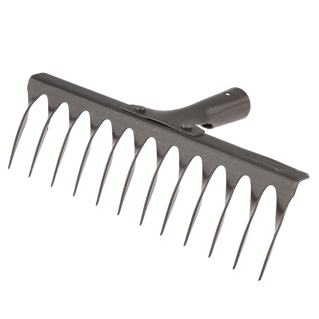 Грабли витые 12 зубые 30х13, рельсова сталь, порошковая окраска, без черенка, тулейка д3мм (Россия)