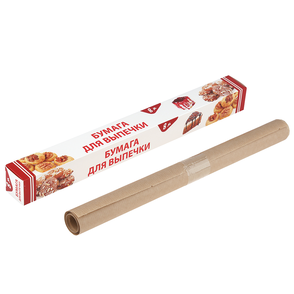 Бумага для выпечки профессиональная, ширина 38см, 8м, в коробке, "Liga Pack" (Россия)