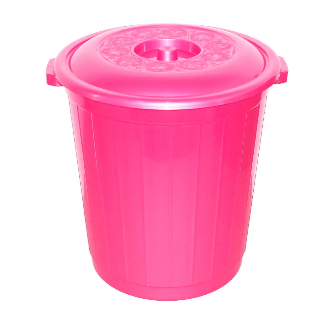Бак пластмассовый для мусора 70л, д51,5см, h52см, с крышкой (Россия)