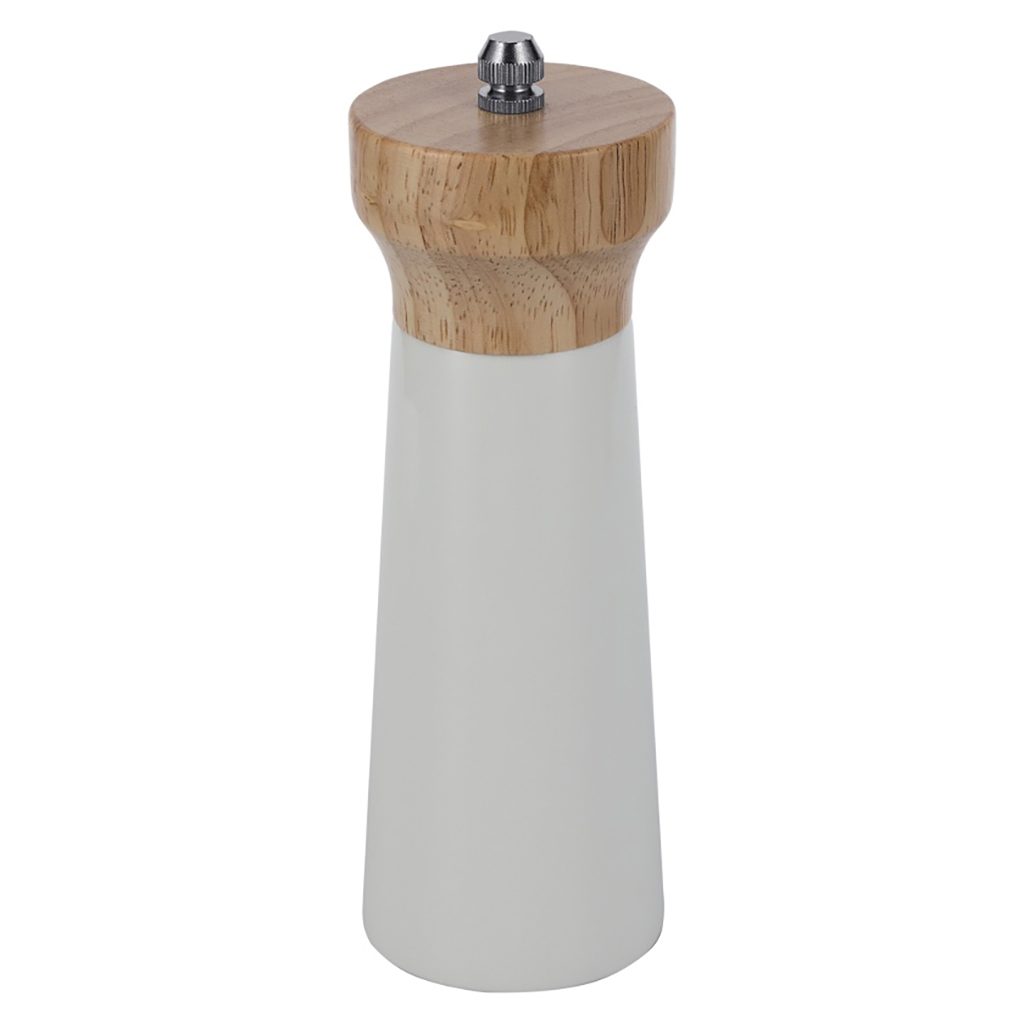 Измельчитель (мельница) для соли и перца "Linea AROMA" д5,6см, h16,5см, гевея, белый, "Regent" (Китай)