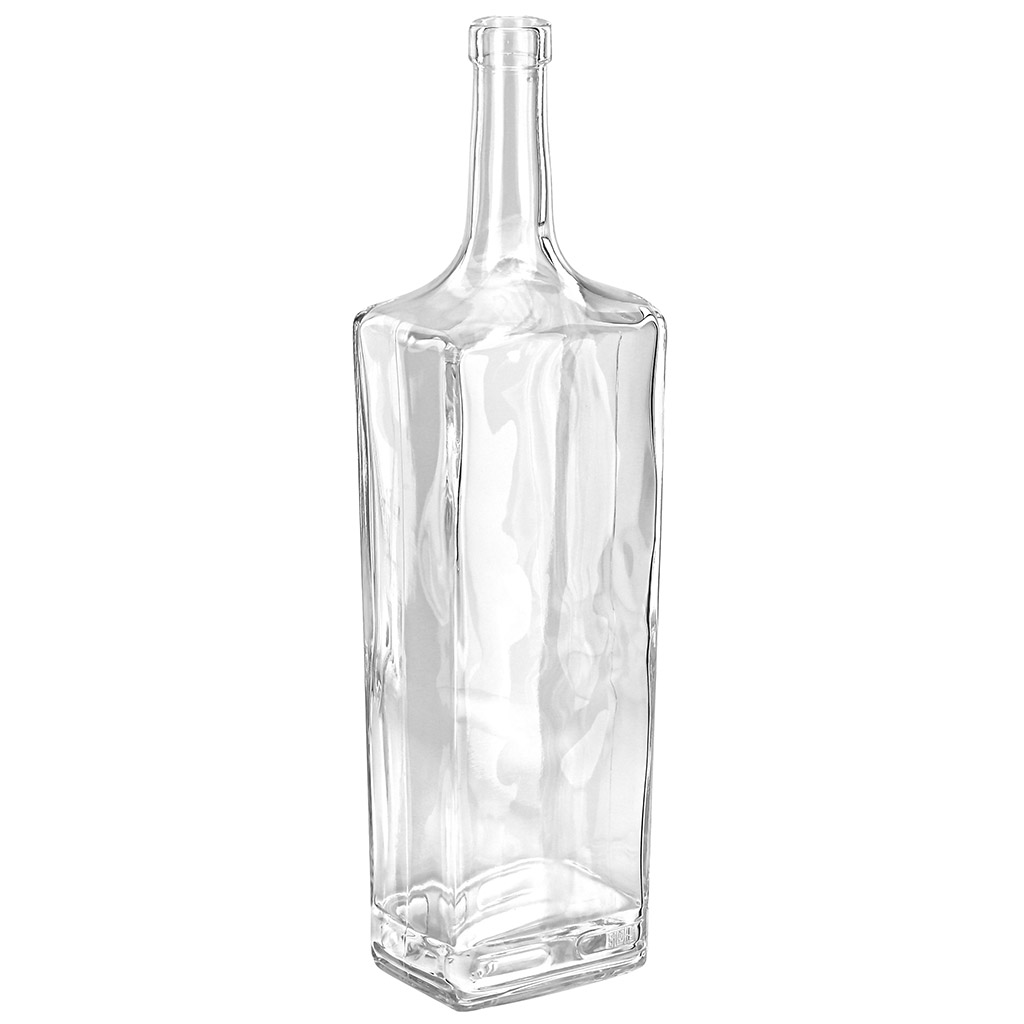 Бутылка стеклянная "Гранит" 1л, 8,3х6,4х32,9см, форма "бутылка" (Россия)