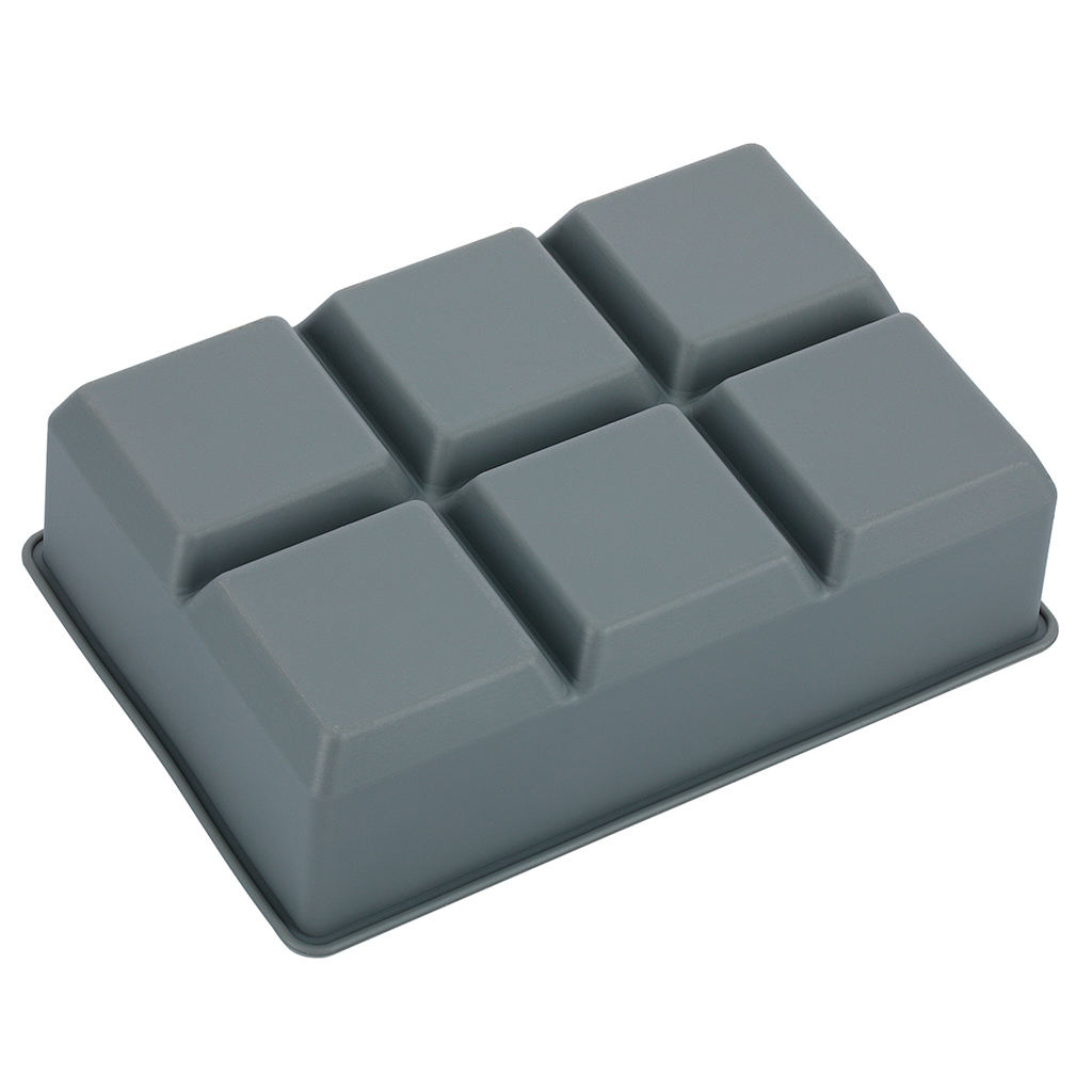 Форма для льда "Linea Silicone" 16х11x4,8см, 6 ячеек, силикон, "Regent" (Китай)