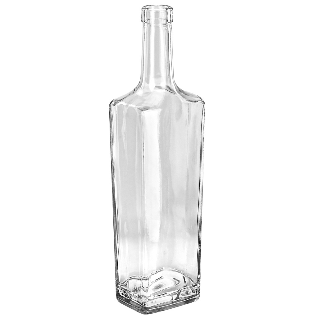 Бутылка стеклянная "Гранит" 0,5л, 7,2х5,5х27,8см, форма "бутылка" (Россия)