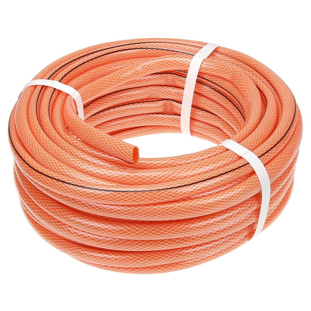 Шланг для полива ПВХ "Color. Orange-black 01" 25м, внутренний д16мм, толщина стенки 1,9мм, армированный (Россия)