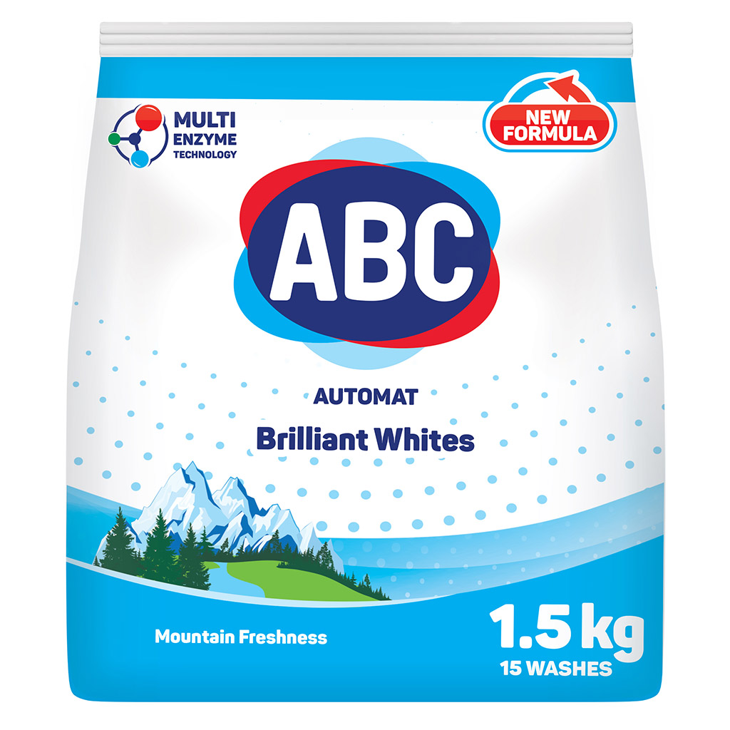 Стиральный порошок "ABC Свежесть гор" 1500гр (Турция)