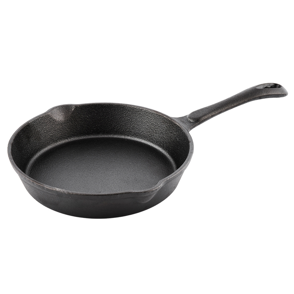 Сковорода чугунная д16см, h3,5см, длина 31,5см, литая ручка, "My Real Iron Cook" (Китай)