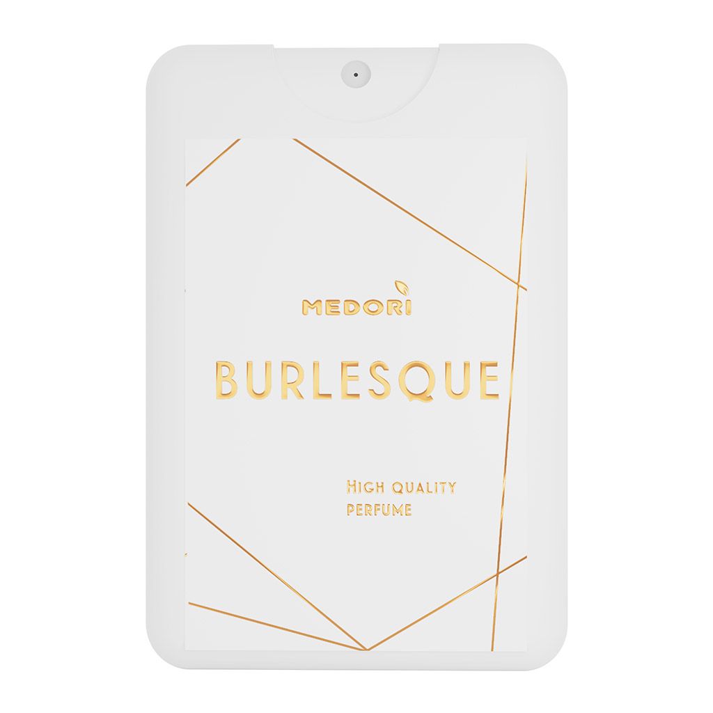 Парфюм интерьерный 20мл "Burlesque" 7,5х2,2х15см, спрей, парфюм, с пробником аромата, "Medori" (Россия)