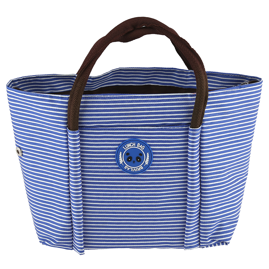 Сумка обеденная "Lunch bag" 26х13,5х22см, 34см с ручками, полиэстер, на подкладке, внутренний карман на молнии, наружный карман, сумка-вставка 24х11,5х21см термоизоляция - фольгированный слой, время сохранения температуры до 2-х часов, толщина стенки
