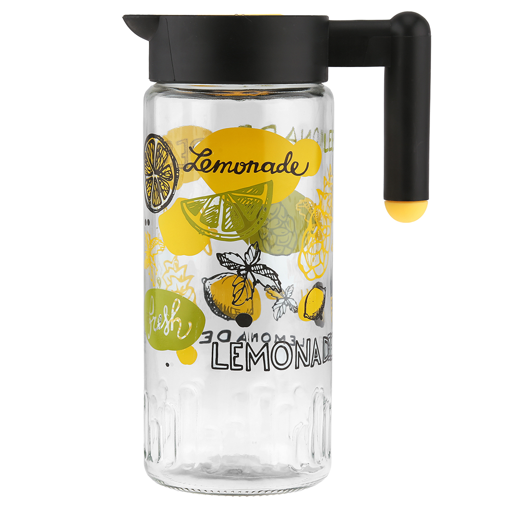 "Херивин (Herevin)" Кувшин стеклянный 1,46л, "Lemonade" пластмассовая крышка, Pasabahce (Турция)